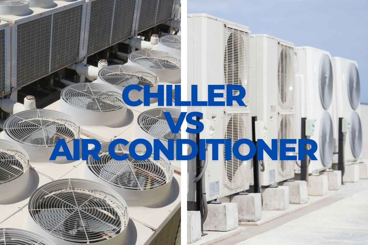 The chiller and air conditioner.