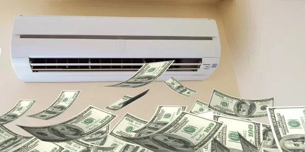 A mini split AC unit in a Fort Lauderdale home.