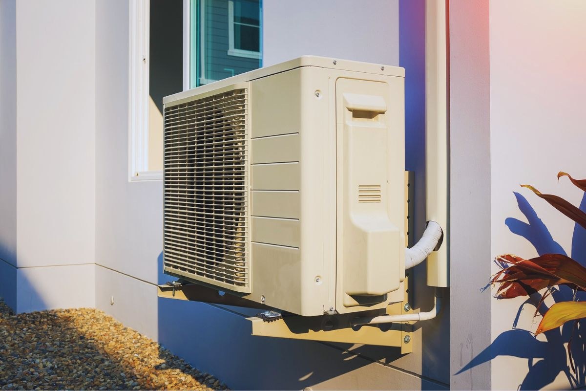 A newly installed AC unit.