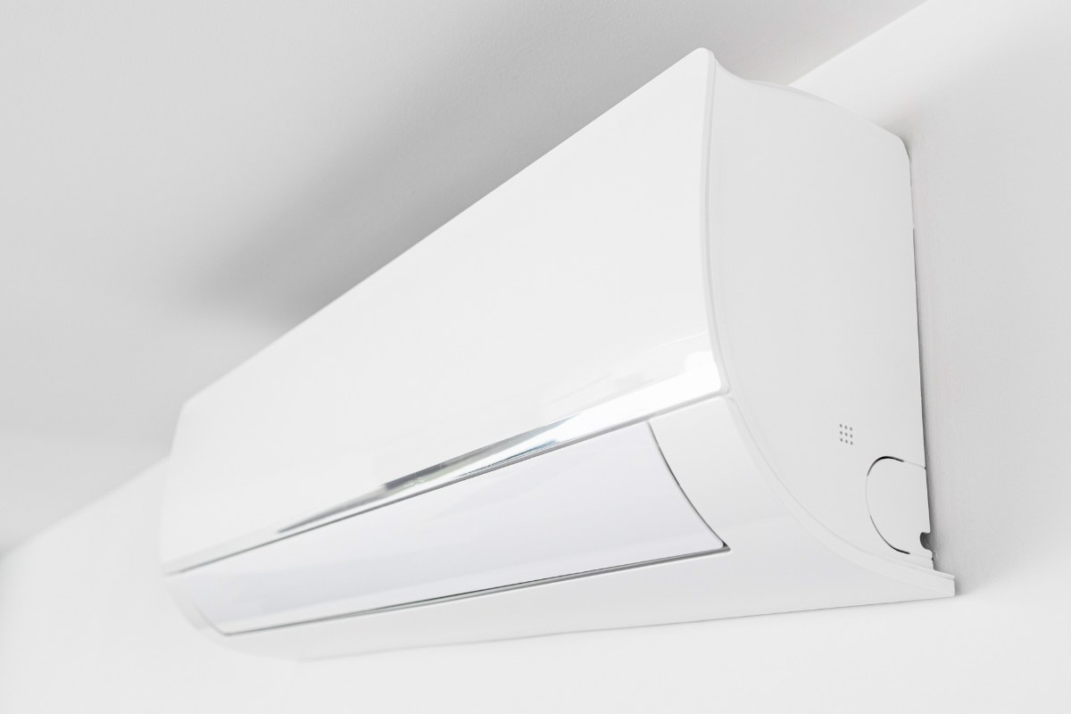 Sleek white unit showcasing the clean design of wall air conditioners