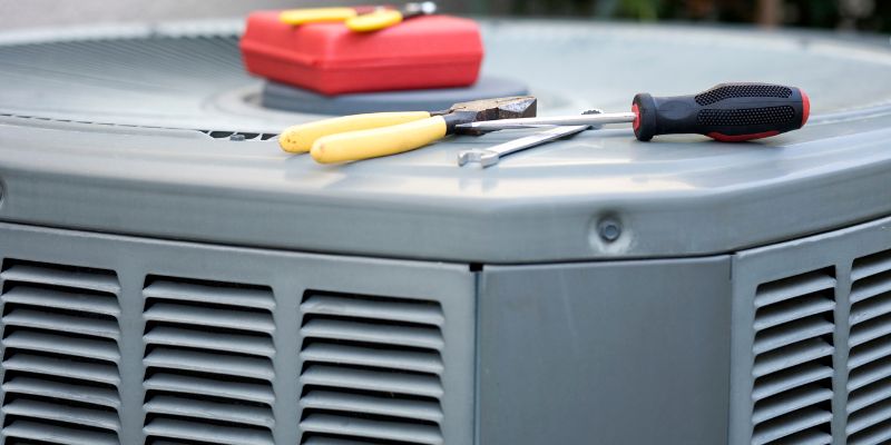 The expert noticed physical damage in the AC capacitor.