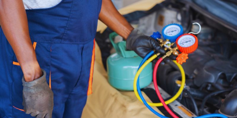 Refrigerant is a regulated chemical that requires special handling and tools.