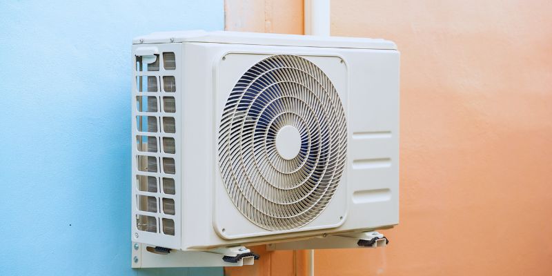 A newly installed, upgraded AC unit.